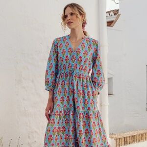 Pink City Prints Island Buta Maria Dress